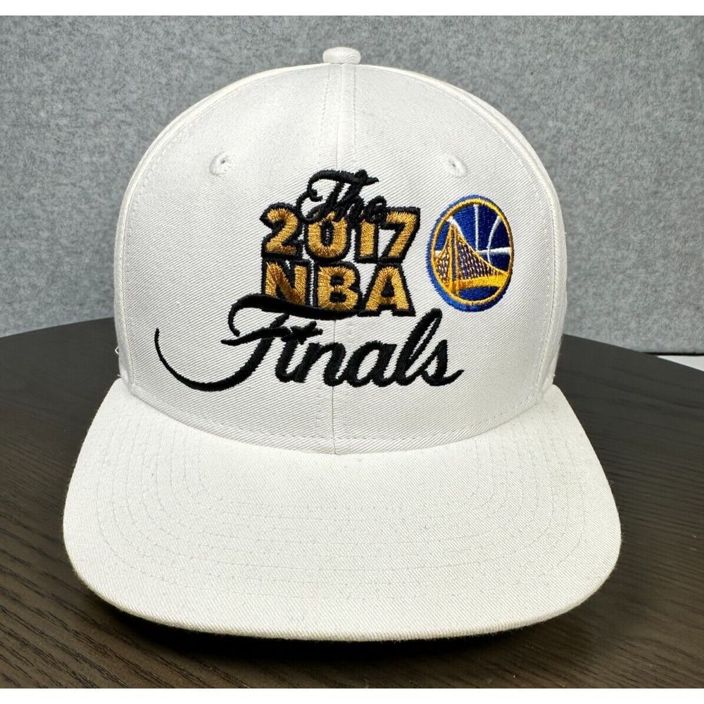 Golden State Warriors 2017 NBA Finals‎ Basketball Hat Adidas Cap Men's OS White